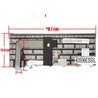 Spanische Tastatur 01EN610 für Lenovo ThinkPad T470s und T460s mit Pointer