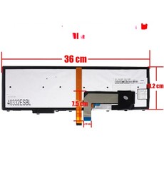 Clavier Espagnol pour Lenovo Thinkpad T540p T550 04Y2689 avec pointeur et rétroéclairage