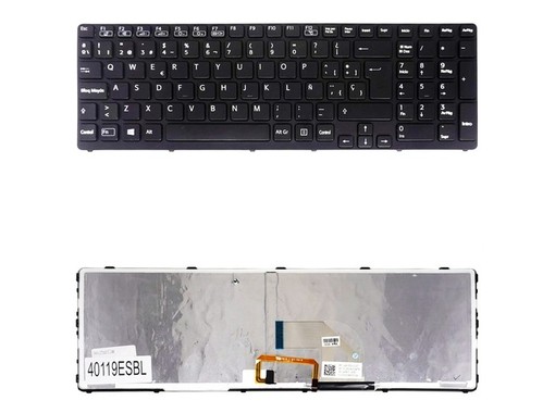 Teclado Español Retroiluminado AEHK57002303A para Sony Vaio SVE15 SVE17