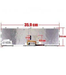 Clavier espagnol rétroéclairé AEHK57002303A pour Sony Vaio SVE15 SVE17
