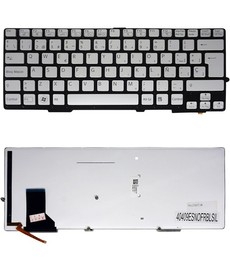 Teclado Español 1-490-143-21 para Sony Vaio SVS13 SVE13 - Plata, Retroiluminado