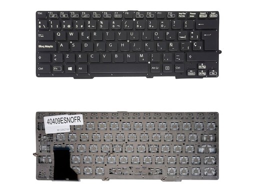 Spanish Keyboard 1-490-143-21 for Sony Vaio SVS13 SVE13 No Frame Black