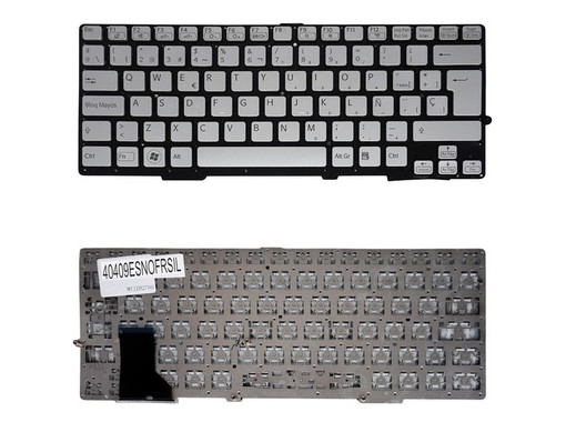 Teclado Espanhol para Sony Vaio SVS13 SVE13 com part number 1-490-143-21 sem moldura