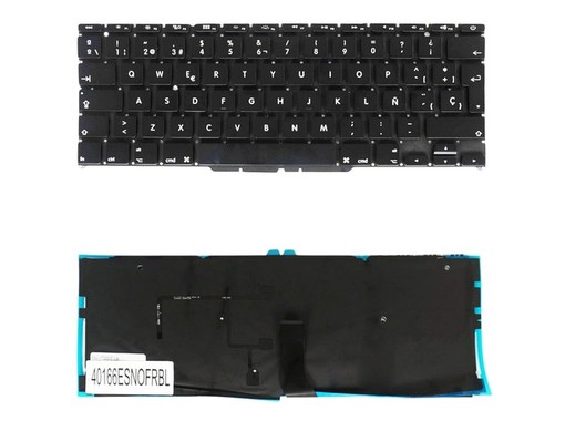Teclado Espanhol para Apple MacBook Air 11" A1370 A1465 661-6072 retroiluminado