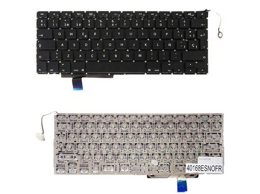 Teclado Espanhol para Apple MacBook Pro 17" A1297 661-5041 sem moldura