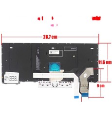 Spanish Keyboard for Lenovo ThinkPad L14 Gen 1 and Gen 2 5N20W67733 with pointer and backlight