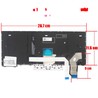Teclado Espanhol para Lenovo ThinkPad L14 Gen 1 e Gen 2 5N20W67733 com ponto de controlo e retroiluminação