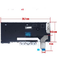 Spanish Keyboard for Lenovo ThinkPad L14 Gen 1 and Gen 2 5N20W67733 with pointer