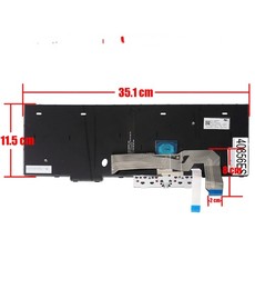Teclado Espanhol para Lenovo ThinkPad L15 T15p P15v com Ponteiro 5N20W68145