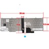 Clavier Espagnol pour Lenovo ThinkPad P50 P51 P70 P71 avec Pointeur 00PA370