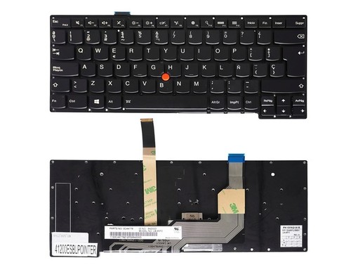 Clavier Espagnol 04X5862 pour Lenovo Thinkpad S3 S431 S440 avec rétroéclairage et pointeur