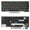 Clavier Espagnol 01YP080 pour Lenovo ThinkPad X280 X390 avec Pointer et cadre argent