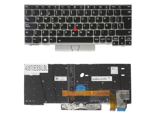 Clavier espagnol 01YP080 pour Lenovo ThinkPad X280 X390 avec pointeur et rétroéclairage
