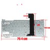 Spanish keyboard for Samsung NC110 NP-NC110 white frameless, part number BA59-02985A