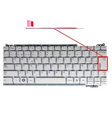 Spanische Tastatur für Samsung NC110 NP-NC110 weiß ohne Rahmen, Referenz BA59-02985A