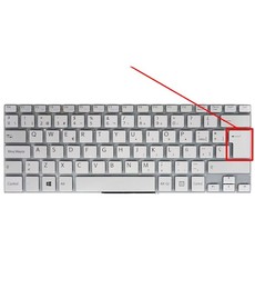 Spanish keyboard 149238071ES for Sony Vaio SVF14A frameless silver color
