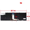 Spanish Keyboard for Clevo 6-80-N15Z0-01D-1 with backlight and frame