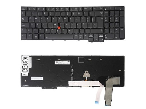Spanische Tastatur 5N21D93615 für Lenovo ThinkPad L15 Gen 3, P16s Gen 1 und T16 Gen 1 hintergrundbeleuchtet