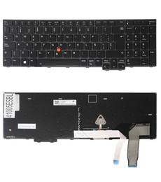 Teclado Espanhol 5N21D93615 para Lenovo ThinkPad L15 G3, T16 G1 e P16s G1 Retroiluminado