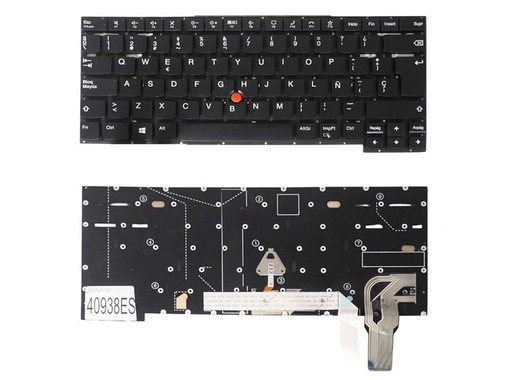 Spanish Keyboard 5M11A37422 for Lenovo Thinkpad T14s Gen 2 and P1 Gen 4/5