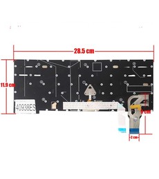Clavier Espagnol 5M11A37422 pour Lenovo Thinkpad T14s Gen 2 et P1 Gen 4/5
