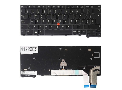 Clavier Espagnol 5N21A21854 pour Lenovo ThinkPad X13 Yoga Gen 2 et L13 Yoga Gen 3