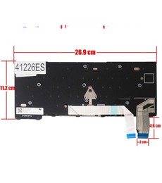 Teclado Espanhol 5N21A21854 para Lenovo ThinkPad X13 Yoga Gen 2 e L13 Yoga Gen 3