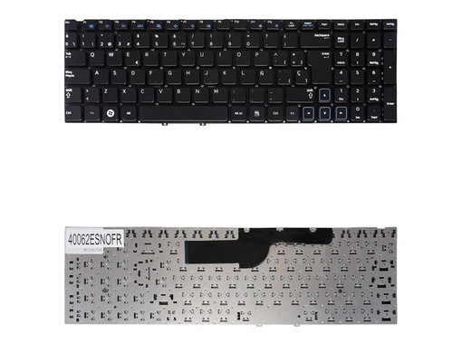 Clavier Espagnol pour Samsung 300E5A NP300E5A avec référence 9Z.N5QSN.101 sans cadre