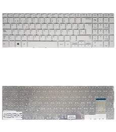 Clavier Espagnol BA59-03621A pour Samsung 370R5E 450R5E Blanc sans cadre