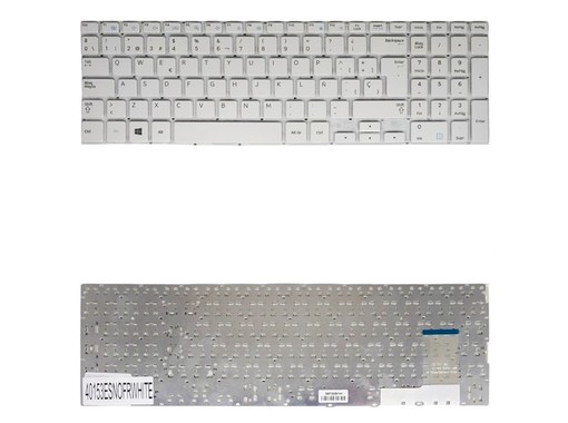 Teclado Español BA59-03621A para Samsung 370R5E 450R5E Blanco sin marco
