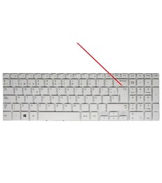Clavier Espagnol BA59-03621A pour Samsung 370R5E 450R5E Blanc sans cadre