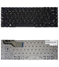 Teclado Español para portátil Samsung NP270E4V con part number BA59-03654P sin marco