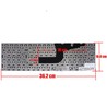 Spanish Keyboard BA59-02922D for Samsung RC710 RC711 RC720 frameless laptop