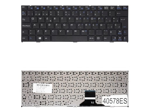 Teclado Espanhol para Turbo-X Clevo M1110 com referência MP-08J63US-430