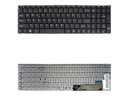 Spanish Keyboard PRIDE-K3960 for Gateway 15 GWTN156 Grey frameless