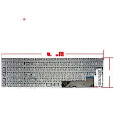 Spanische Tastatur PRIDE-K3960 für Gateway 15 GWTN156 Grau ohne Rahmen