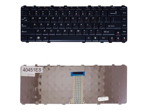Teclado Espanhol com moldura para Lenovo Ideapad B460 Y560 Y550, referência 25008100