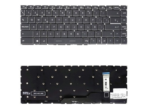 Spanish Keyboard 9Z.NK1BN.C1D for MSI GE66 Raider GS66 Stealth with grey backlighting