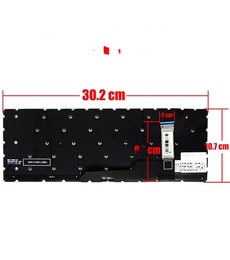 Clavier Espagnol 9Z.NK1BN.C1D pour MSI GE66 Raider GS66 Stealth avec rétroéclairage gris