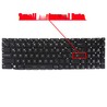 Spanish keyboard V195122AK2 for MSI GE76 Raider and Leopard laptop, backlit and frameless.