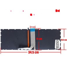 Teclado Espanhol Retroiluminado V143422AK1 para portátil MSI GS60 PX60