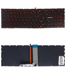 Spanische Tastatur V143422AK1 für MSI GS60 PX60 Laptop mit roter Hintergrundbeleuchtung ohne Rahmen.