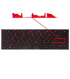 Teclado Español NSK-FDDBN 1D para MSI GS65 8SE 8SF con retroiluminación roja
