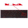 Clavier Espagnol NSK-FDDBN 1D pour MSI GS65 8SE 8SF avec rétroéclairage rouge