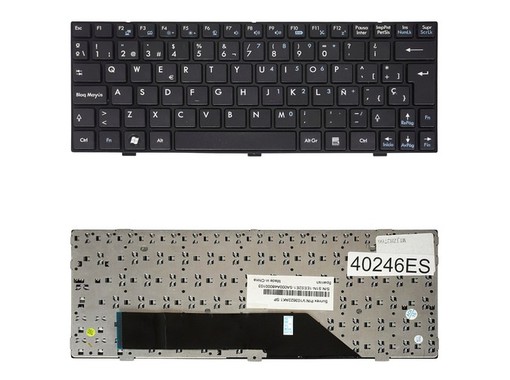 Teclado Espanhol V103622AK1 para portátil MSI Wind U135 U100