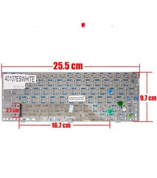 Clavier Espagnol Blanc V022322BS2 pour MSI Wind U90 U100 U120 avec cadre