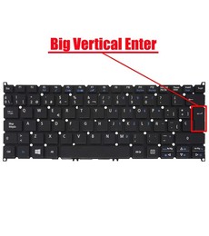 Teclado Espanhol para Acer Aspire ES1-132 com part number 6B.VHPN7.004 sem moldura
