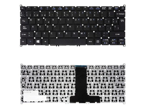 Clavier Espagnol 6B.VHPN7.004 pour Acer Aspire ES1-132 et TravelMate TMB118 sans cadre