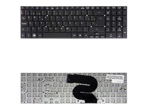 Teclado Espanhol V125746AK1 para Acer Aspire Ethos 8951G 5951G sem moldura