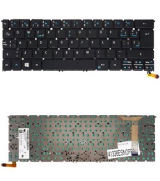 Clavier Espagnol AEZS8R00020 pour Acer Aspire R13 R7-371T rétroéclairé